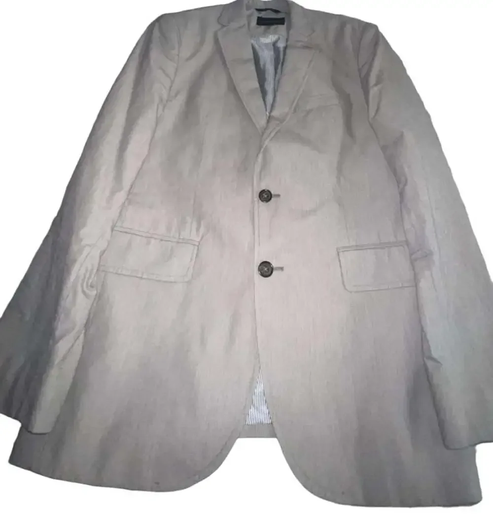 Banana Republic Men's Gray Houndstooth Two-Button Sport Coat Blazer Size 38S